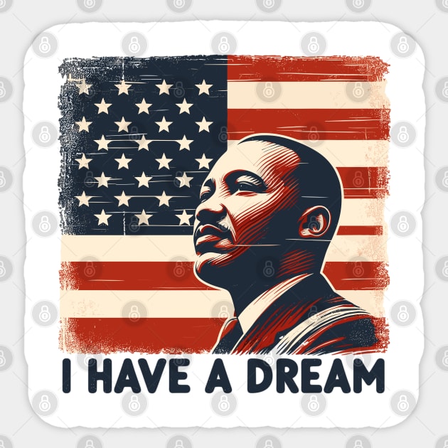 Martin Luther King Sticker by Vehicles-Art